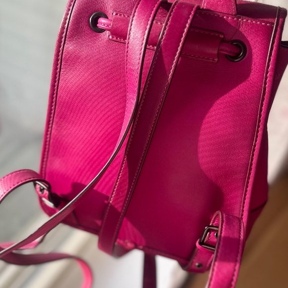 Coach Turlock Backpack in Pewter/Cerise - Picture 4 of 11